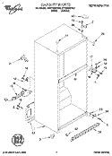 CABINET Diagram and Parts List for ET20PMXDN01  Whirlpool Refrigerator