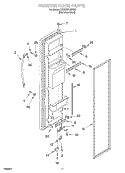 FREEZER DOOR Diagram and Parts List for KSCS25FJSS00  KitchenAid Refrigerator