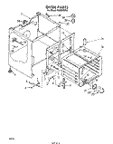 OVEN Diagram and Parts List for RHM975PW  Whirlpool Range