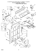 CONTROLS AND REAR PANEL Diagram and Parts List for 2LSR5233BZ1  Whirlpool Washer