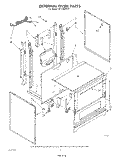 EXTERNAL OVEN Diagram and Parts List for SF315EERW1  Whirlpool Range