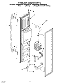 FREEZER DOOR PARTS Diagram and Parts List for GC5NHAXSY00  Whirlpool Refrigerator