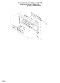 CONTROL PANEL, LITERATURE Diagram and Parts List for RBS277PDB2  Whirlpool Wall Oven