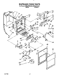 DISPENSER FRONT Diagram and Parts List for KSRS22QXWH00  KitchenAid Refrigerator