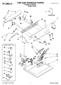 TOP AND CONSOLE, LIT/OPTIONAL Diagram and Parts List for CGDX563JQ1  Crosley Dryer