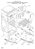 LINER, LIT/OPTIONAL Diagram and Parts List for ET14CKYFN00  Whirlpool Refrigerator