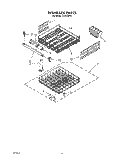 DISHRACK Diagram and Parts List for WU5750Y0  Roper Dishwasher