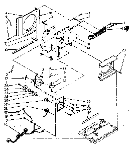 Air flow and control parts Diagram and Parts List for 1068750580-AC  Kenmore Air Conditioner