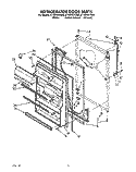 REFRIGERATOR DOOR, LIT/OPTIONAL Diagram and Parts List for ET18PKXYN00  Whirlpool Refrigerator