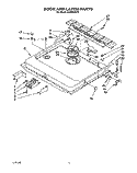 DOOR AND LATCH Diagram and Parts List for KUDB22HT0  KitchenAid Dishwasher