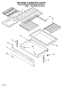 DRAWER & BROILER PARTS, MISCELLANEOUS PARTS Diagram and Parts List for GR440LXLP0  Whirlpool Range