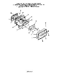 Door For 23841a,23842a Diagram and Parts List for 2384*0A  Roper Range