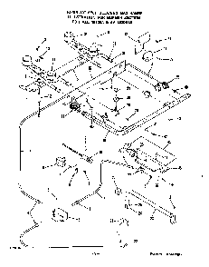 Burner Diagram and Parts List for 1393*3A  Roper Range