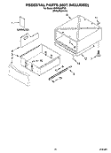 PEDESTAL PARTS (NOT INCLUDED) Diagram and Parts List for GHW9300PW0  Whirlpool Washer