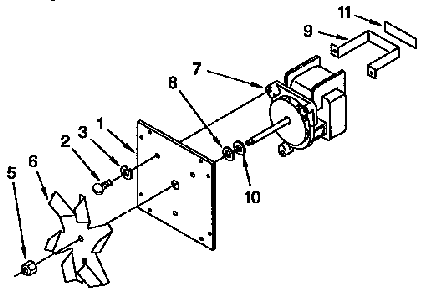 Convection Fan Diagram and Parts List for KDDT07BAL0  KitchenAid Range