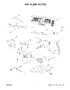 05 - Air Flow Parts Diagram and Parts List for MMMF6030PW00  Whirlpool Microwave