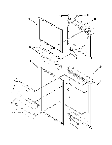 Door parts Diagram and Parts List for 10676399411  Kenmore Refrigerator