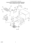 OVEN CAVITY Diagram and Parts List for KCMS185JBL0  KitchenAid Microwave