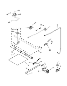 Manifold Parts Diagram and Parts List for WFG320M0BB0  Whirlpool Range