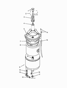 Tub And Basket Parts Diagram and Parts List for LTG5243DQC  Whirlpool Washer Dryer Combo