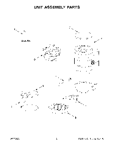 Unit Assembly Parts Diagram and Parts List for KCG8433DG0  KitchenAid Coffee Grinder