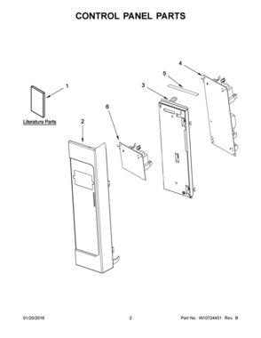 Part Location Diagram of W10662685 Whirlpool QUICK REFERENCE GUIDE