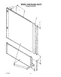 DOOR AND PANEL Diagram and Parts List for KUDC220T5  KitchenAid Dishwasher