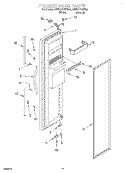 FREEZER DOOR Diagram and Parts List for 4YED27DQFW00  Whirlpool Refrigerator