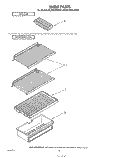 SHELF Diagram and Parts List for EL15SCLSW00  Whirlpool Refrigerator