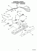 CONTROL PARTS Diagram and Parts List for 6GD25DCXHS09  Whirlpool Refrigerator