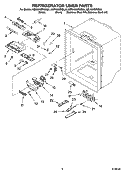 REFRIGERATOR LINER PARTS Diagram and Parts List for KBLA20ERSS00  KitchenAid Refrigerator