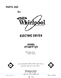 SECTION Diagram and Parts List for LE9500XTN0  Whirlpool Dryer