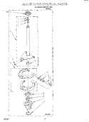 BRAKE AND DRIVE TUBE Diagram and Parts List for RAS1121EW0  Roper Washer