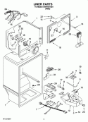 LINER PARTS Diagram and Parts List for ET8WTEXVQ01  Whirlpool Refrigerator