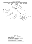 LATCH Diagram and Parts List for KEMS307GBS2  KitchenAid Microwave Oven Combo