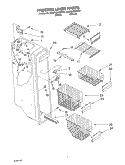 FREEZER LINER Diagram and Parts List for 4KSRS25CHW01  KitchenAid Refrigerator