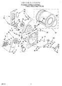 SECTION Diagram and Parts List for LEV6634DZ1  Whirlpool Dryer