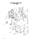 DISPENSER FRONT Diagram and Parts List for 3XKGN701001  Whirlpool Refrigerator