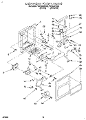 DISPENSER FRONT Diagram and Parts List for TS25AQXBW00  Estate Refrigerator