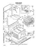 OVEN Diagram and Parts List for RS660BXV1  Whirlpool Range