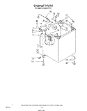 CABINET Diagram and Parts List for LA6800XPW1  Whirlpool Washer