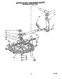 UPPER RINSE AND WASH Diagram and Parts List for KUDA23HYWH0  KitchenAid Dishwasher