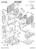 UNIT PARTS Diagram and Parts List for CAH24WCP0  Crosley Air Conditioner