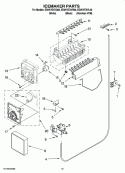 ICEMAKER PARTS, OPTIONAL PARTS (NOT INCLUDED) Diagram and Parts List for ED5KVEXVQ00  Whirlpool Refrigerator