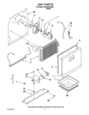 UNIT PARTS Diagram and Parts List for 5VEV201NAQ00  Whirlpool Freezer
