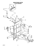 REAR PANEL Diagram and Parts List for KAWE960WAL1  Whirlpool Washer