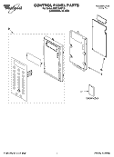 CONTROL PANEL PARTS Diagram and Parts List for MH3184XPY4  Whirlpool Microwave