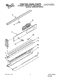 CONTROL PANEL, LIT/OPTIONAL Diagram and Parts List for RB760PXYQ4  Whirlpool Wall Oven