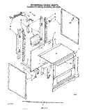 EXTERNAL OVEN Diagram and Parts List for SF314PSRW2  Whirlpool Range
