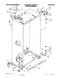 CABINET Diagram and Parts List for KSSS36MWX01  KitchenAid Refrigerator